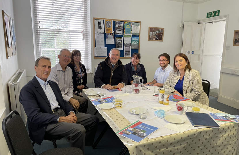 Geoffrey with members of the Northam Care Trust team