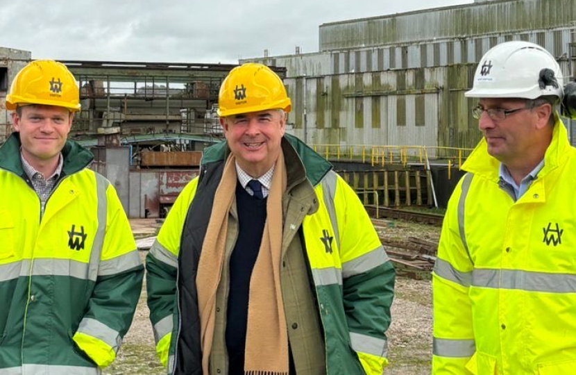 Sir Geoffrey with Harland and Wolff