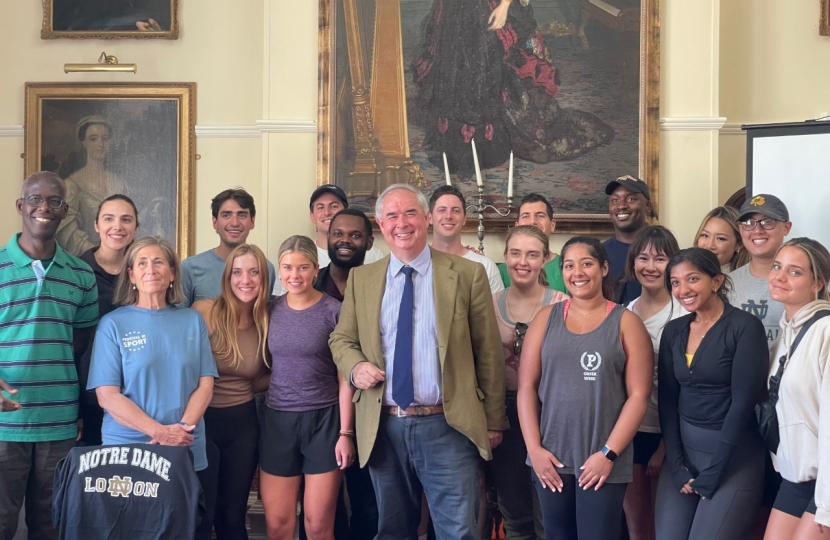 Geoffrey with post-graduates from University of Notre Dame