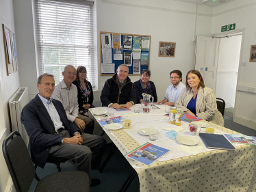 Geoffrey with members of the Northam Care Trust team